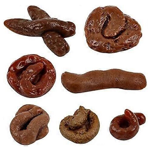 7 pièces Faux caca flottant Caca Farce Réaliste Faux caca de chien Faux caca de chien Jouet réaliste Gags et blagues pratiques Jouets pour Halloween Poisson d'avril Pra
