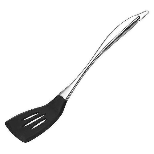 Spatule Fendue En Silicone Antiadhésif Turner Poignée En Acier Inoxydable Résistant À La Chaleur Flexible Kitchen Utens