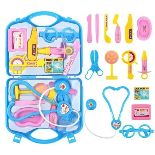 Malette Docteur Enfant Jeux d\'imitation Médical Jouets de Rôle Docteur Cadeau pour Garçon et Fille