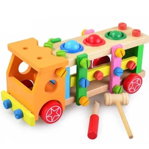 Jouet de construction - Non spécifié - Voiture Jeep - Bois - 3 ans et plus - Mixte