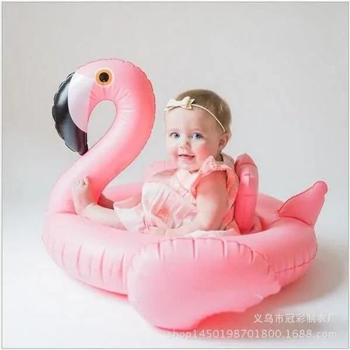Bouée Bébé Flamant Gonflable - Marque - Rose - Sécurité Et Renforçage