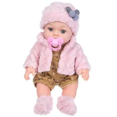 Poupon Poupee bebe 12 pouces interactive silicone Doll nouveau-ne enfant Mignonne Jouet playmate Cadeau-a12