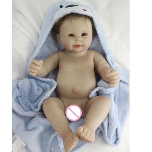 Douche Poupée 20 pouces Full Silicone Reborn Poupée 50 cm BeBe Reborn Réaliste Garçon Bébé Nouveau-Né Réaliste Bébés Poupée Jouet