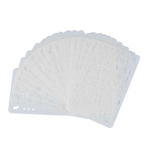 24 Pièces Productivité Pochoir Journal Pochoir Planificateur En Plastique Diy Dessin Modèle Sauvegarde Planificateur