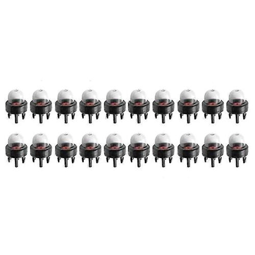 20pcs Carburetor Oil Bubble Snap-On Fuel Bulb Pump Kit Pour Carburateur Poulantronçonneuses Tondeuse À Gazon