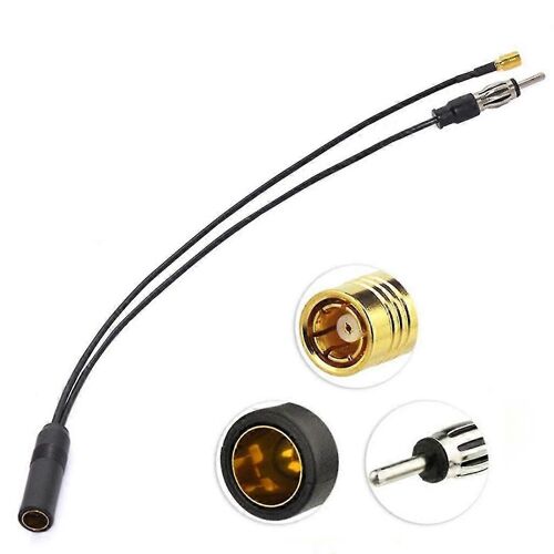 Câble d'antenne pour DAB SMB SMA Antenne active numérique de voiture pour récepteur de télévision radio