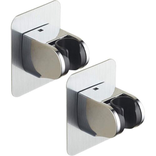 Support de pomme de douche universel,2 pièces,sans perçage,angle réglable,plastique ABS de qualité supérieure,chrome P