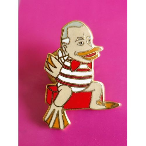 Pins Chaban-Delmas. Bebete Show. Style Canard. Pins Homme Politique. Zamak Or. Signé Stadium, Paris