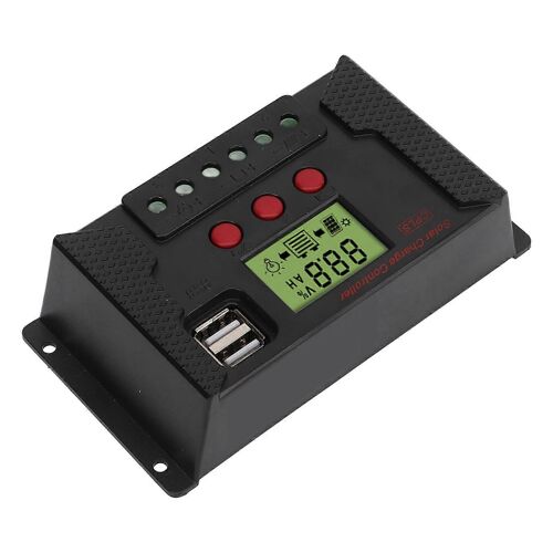 Contrôleur solaire PWM 40A - 12-24V auto LCD USB - Régulateur