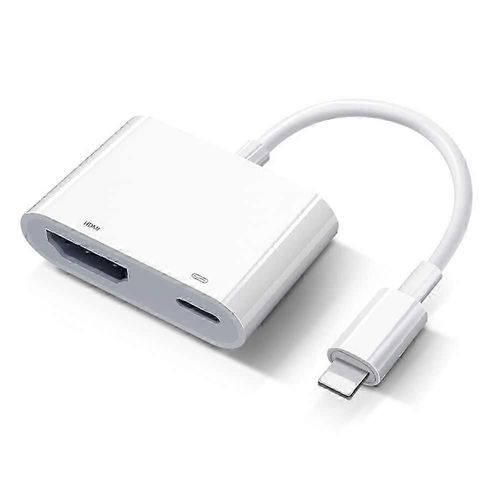 Adaptateur AV numérique Lightning Iphone Ipad Adaptateur Hdmi Vers Tv Hdmi Câble Connecteur 1080p Écran Sync Tv / hdtv / moniteur / projecteur Compatible,plug and play