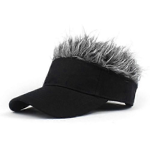 Casquette De Baseball De Golf Avec Faux Cheveux Casquette Pare-Soleil Fun Toupee Chapeaux Hommes Spiked