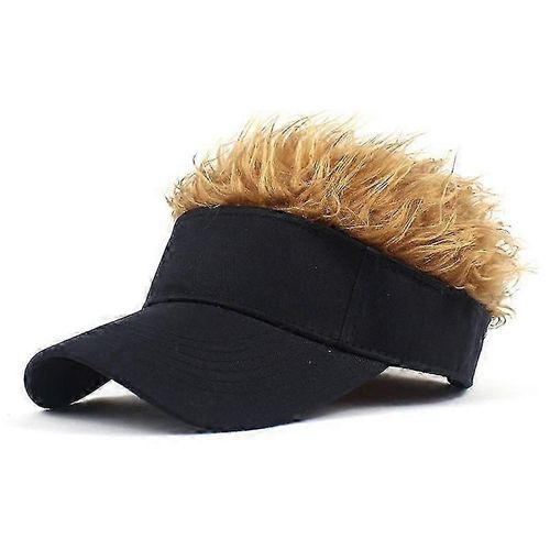 Casquette De Baseball De Golf Avec Faux Cheveux Casquette Pare-Soleil Fun Toupee Chapeaux Hommes Spiked