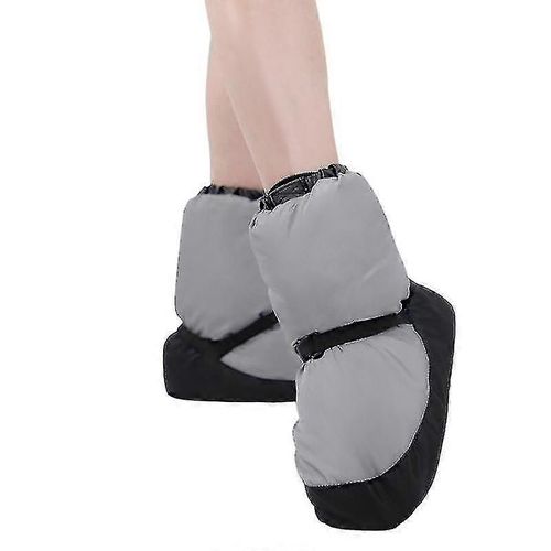Chaussures De Danse De Ballet Chaudes Et Rembourrées Pour Femmes Bottes D'exercice Courtes En Coton