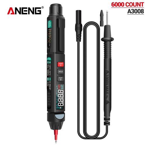 ANENG A3008 numérique multimetre stylo capteur Intelligent automatique testeur electrique multimètre 6000 comptes non-contact tester AC/DC tension electricien instruments é - Type A3008 without box