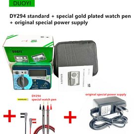 Analyseur de transistor numérique multifonction,testeur,semi-conducteur,diode,triode,barrage,tension AC DC,puzzles itance FET,DY294 - Type power plus cable