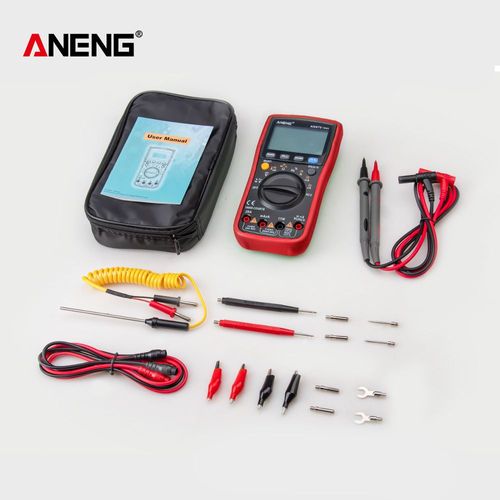 ANENG AN870 multimètre numérique professionnel 19999 points True Rms tension AC/DC courant NCV Transistor testeur de plage automatique précis - Type AN870 Red Pro