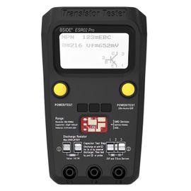 Testeur de Transistor ESR/SMD polyvalent BSIDE ESR02pro,Triode de Diode intelligente,compteur de résistance de capacité,compteur LCD,test MOS/PNP/NPN - Type ESR02PRO-Black