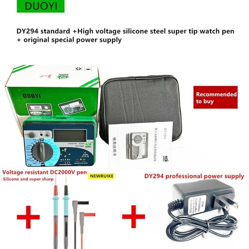 Analyseur de transistor numérique multifonction,testeur,semi-conducteur,diode,triode,barrage,tension AC DC,puzzles itance FET,DY294 - Type power plus tip