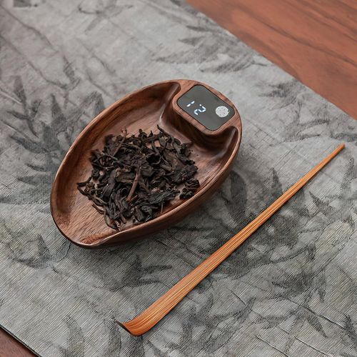 Letnerny-Mini Balance À Café Avec Minuterie, Balance À Thé En Bois Préc 200g/0,1g, Balance De Cuisine Rechargeable De Haute Précision, Balance À Thé Électronique Balance De Poids