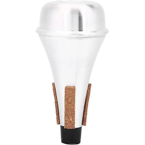 Nouveau,Adapté Trompette Muet,Alliage D'aluminium & Bande De Liège Trompette Pratique Cornet Droit Muet Instrument De Musique P