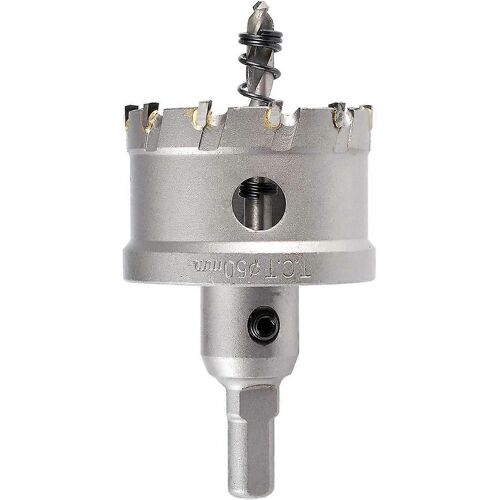 Fraise-Trou à Dents Carbure Tungstène 50mm - Scie-Cloche pour Acier Inoxydable et Métal - Professionnel