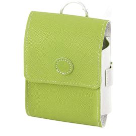 Étui De Télémètre De Golf Sac De Transport De Télémètre Universel Étanche Avec Clip De Ceinture Fermeture À Bouton Vert Blanc