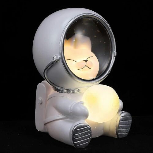 Mignon Spaceman LED Lumière Lampe USB USB Chat En Forme Astronaute Lampe de Table Petit Jour Nuit Bureau Décoration