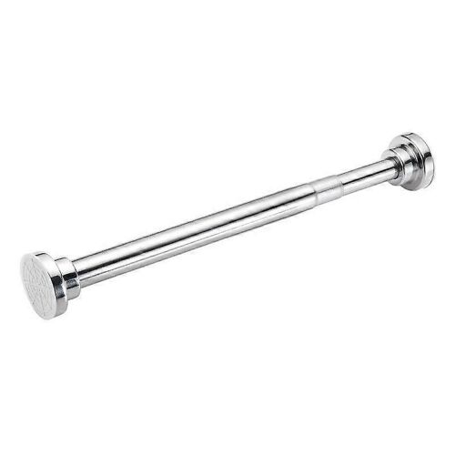 Barre de tension de douche Tringle à rideau sans tige de perçage Barre télescopique en acier inoxydable 55-85cm,tringle à rideau sans perçage