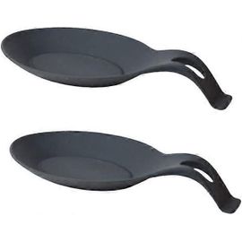 Ensemble De 2 Ustensiles De Cuisine En Silicone Multifonctions,Repose-Cuillère,Longue Louche Et Porte-Spatule