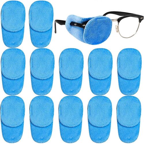 Paquet De 12 Patchs Pour Les Yeux Pour Les Enfants Filles Garçons,Patch Pour Les Yeux En Velours Doux Pour Les Lunettes,Patch Pour Les Yeux Paresseux
