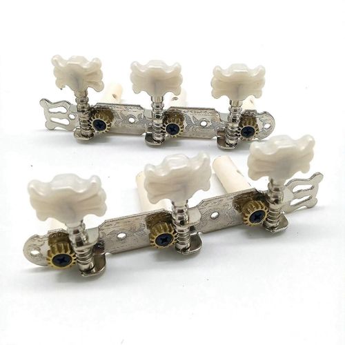 Une Paire De Chevilles D'accord De Guitare Mécaniques Machine Blanc Pour Guitare Classique Guitare Pièce Accessoires