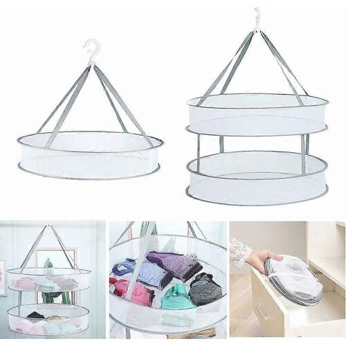 Promotion d'hiver,support de séchage de pull - SHUANGJUN 2Pcs filet de séchage suspendu,panier de séchage,panier en maille peu encombrant Support de séchage pour sous-vêtements,lingerie,h