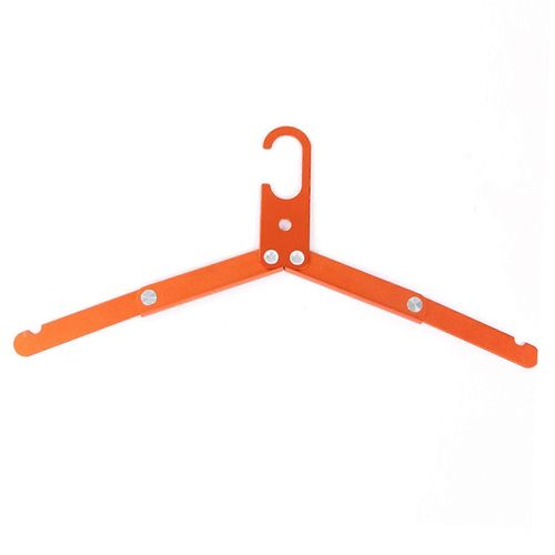 Cintre de voyage pliable en alliage d'aluminium haute résistance légère pliage de vêtements cintre pour la maison Tirp Orange