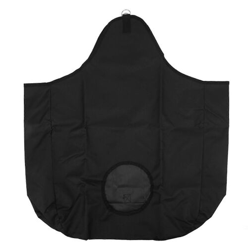 2024Horse Feeding Bag 600D Oxford Cloth Noir Crochet Détachable Rapide Conception Grande Ouverture Portable Feeder Tote Bag