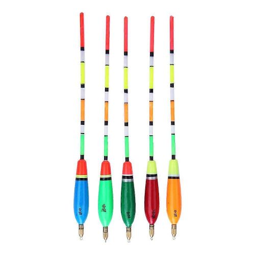 Lot De 20 255 Flotteurs De Pêche Multicolores En Bois De Balsa, Indicateur De Touche, Équipement De Pêche (6 + 2 G)