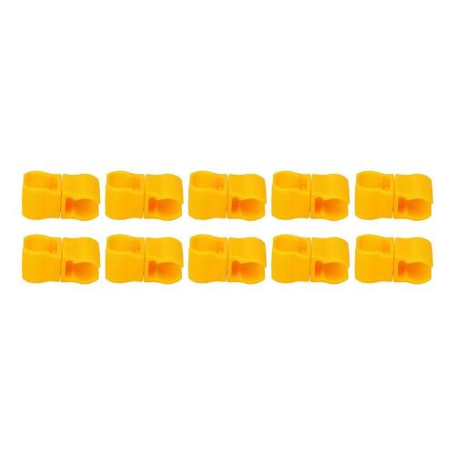 Lot De 20 À 25 10 Clips Pour Mât De Drapeau D'entraînement De Football En Plein Air, Boucle En Plastique Pour Scooter