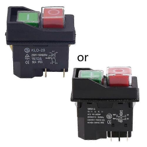 Interrupteurs à bouton-poussoir électromagnétiques 4 broches Kld-28 Interrupteur à bouton-poussoir étanche