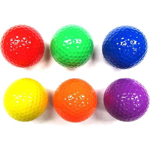 Balle De Golf De Couleur Mixte,Balles De Golf De Practice,Balle De Pratique De Golf (Six Couleurs)