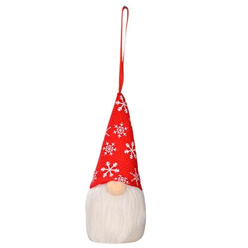 Décorations d'arbre de Noël Artisanat en coton Glow Ornements de poupée sans visage