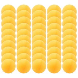 50 X Balles D'entraînement De Tennis De Table En Celluloïd De 40 Mm,Balles De Ping-Pong,Jaune/Blanc Aléatoire