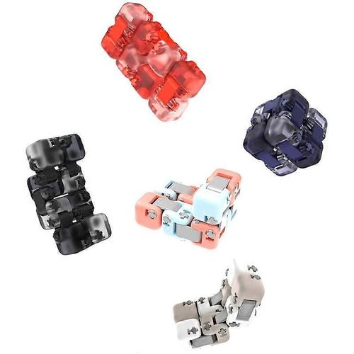 Promotion d'hiver,Xiaomi Blocs de construction colorés bricolage Assembler Finger Spinner Fidget Anti-stress Relax Jouet Cadeaux pour enfants Adultes Couleur aléatoire,mode