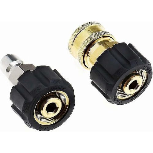 Adaptateur de tuyau de nettoyeur haute pression femelle vers raccord rapide mâle 3/8 et raccord rapide 3/8 femelle vers M22 14mm femelle
