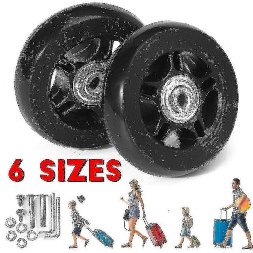 Silent Trolley Case Valise Universal Wheel Rubber Runner Tailcase Bearing Repair Kit -45mm * 18mm-bebetter U