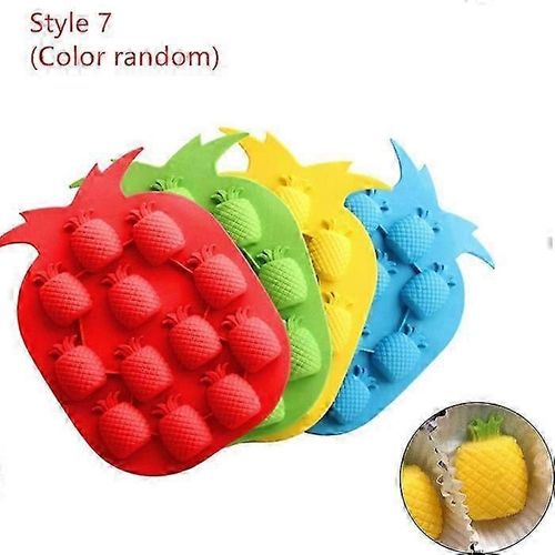 Feiskoo Cactus Hawaïen Flamingo Moule À Glace En Silicone Fabricant De Bar Moule À Glace De Fête Moule En Silicone Pour Bacs À Glaçons Moules