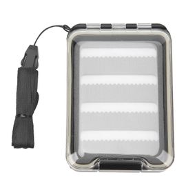 Boîte De Pêche À La Mouche Mince Insert Éponge Boîte D'hameçon De Pêche À La Mouche Étanche Légère Grande Capacité Avec Couvercle Transparent