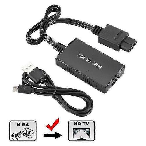 Adaptateur N64 vers HDMI - Console NGC 64 - Liaison HD Jeu Vidéo