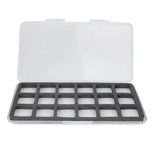 Boîte De Rangement De Pêche À La Mouche Magnétique Abs Fish Hook Lure Tackle Case Avec Accessoire En Mousse18 Grid