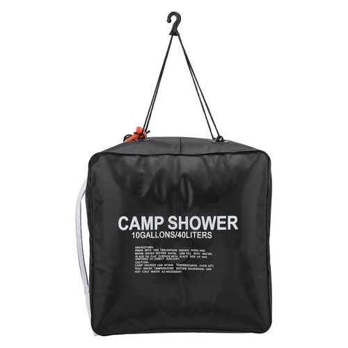 Douche solaire 40 L, sac à eau, bain chauffé à l'énergie, douche de camping extérieure chauffée à l'énergie solaire