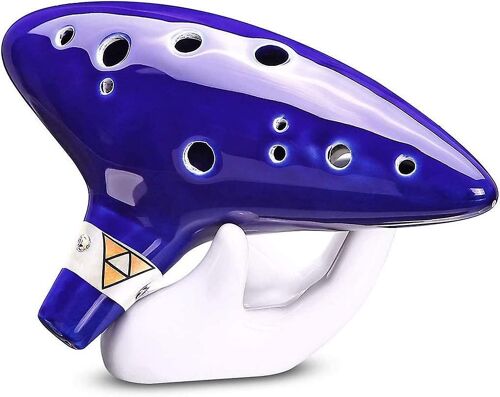 12 Trous Alto C Ocarina Légende De Zelda Ocarina Avec Support Musique Livre Cou Corde Zelda Céramique