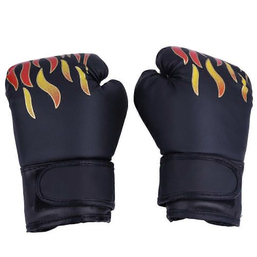 Enfant Boxe Combat Muay Thai Sparring Poinçonnage Kickboxing Grappling Sac De Sable Gants Noir